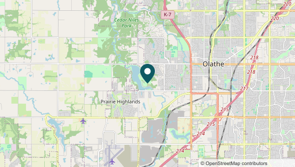 Map of Olathe, Olathe service area