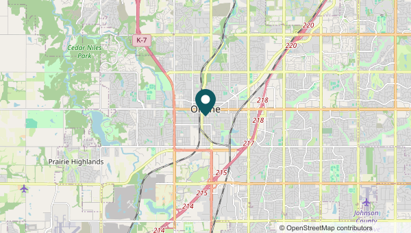 Map of Olathe, Olathe service area